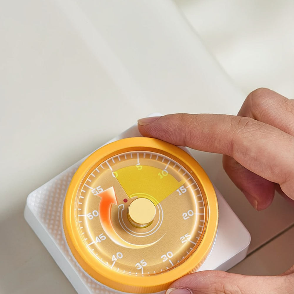 Kitchen Helper Gadgets - Manual Mechanical Kitchen Timer Magnetic Back