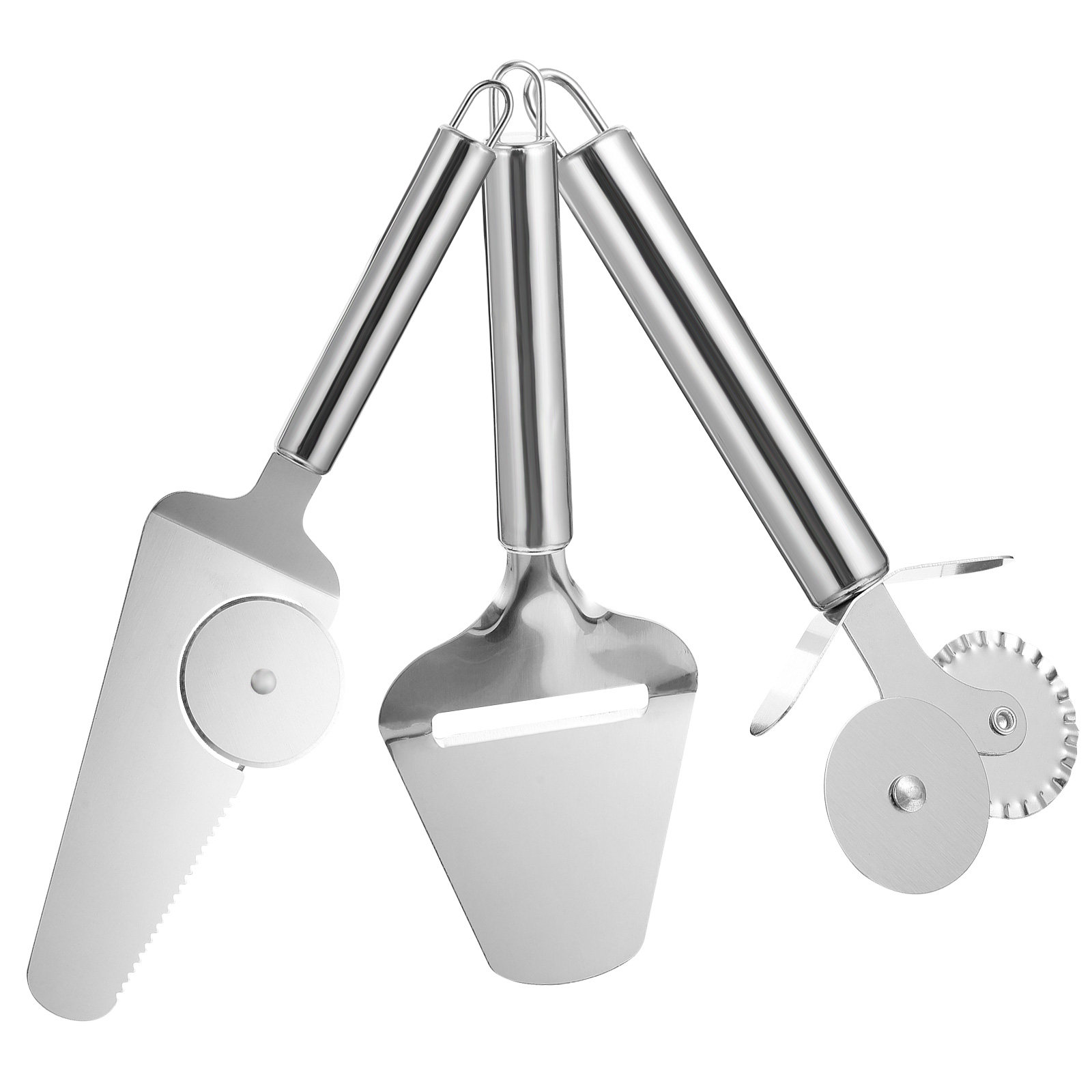 1Set Stainless Steel Pizza Whe - đánh giá và giá Kitchen Gadgets Gold