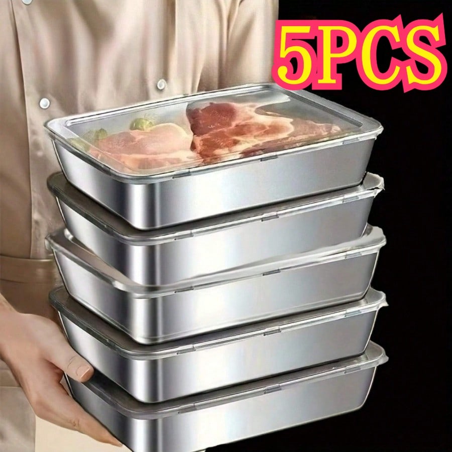 5‑Pack Premium Leak‑Proof Stai - đánh giá và giá Kitchen Gadgets Organizer